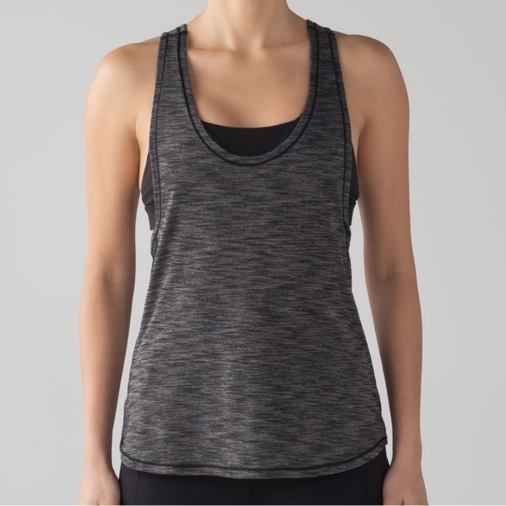 Lululemon Glide and Stride Tank
Heathered Black / Black